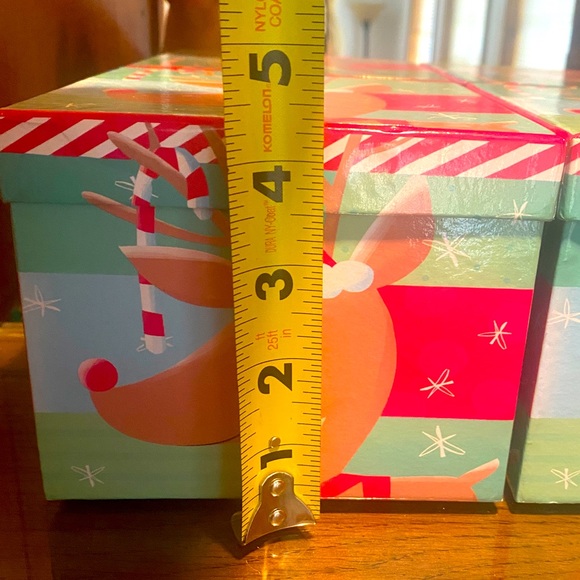 🦌LINDY BOWMAN🦌 2 RULDOLPH THE RED NOSE REINDEER GIFT BOXES + 9-CT MINI BOWS🎄 - Picture 6 of 9